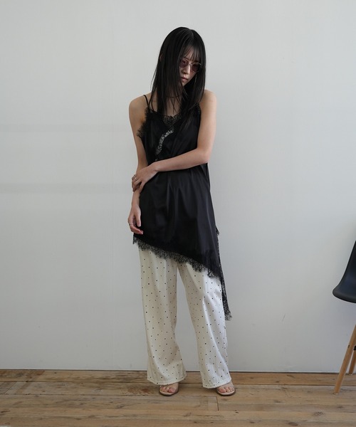 Kotoe(コトエ)の「ドット柄 タックワイドパンツ(その他パンツ・レディース・ホワイト/ブラック・FREE)」の20枚目の写真