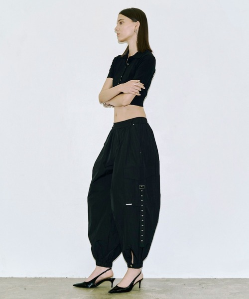 JOSE MOON（ジョゼムーン）の「VOLUME CARGO PANTS/ボリュームカーゴパンツ（カーゴパンツ・レディース・ブラック・38/36）」の9枚目の写真