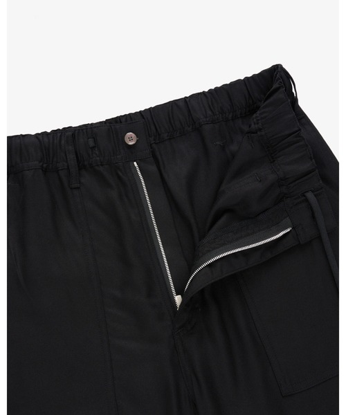 FRONT 11201（フロントワンワントゥーオーワン）の「Easy Fatigue Pants/ Rayon Gabardine（その他パンツ・メンズ・ブラック・S/M/L/XL）」の4枚目の写真