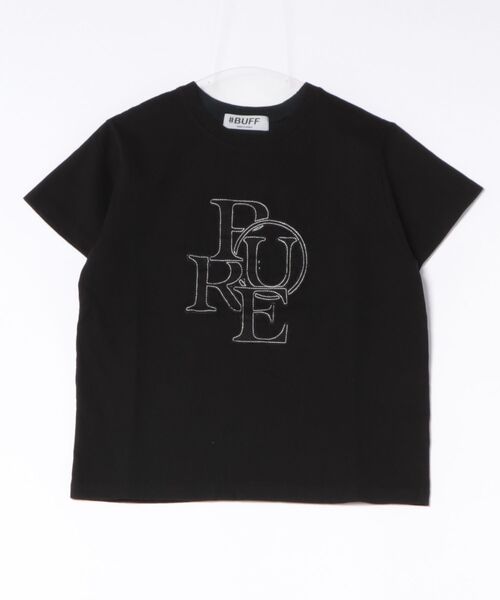 a.p.o.v.(エーピーオービー)の「a.p.o.v. クロップド丈ダメージワッペンY2KプリントTシャツ(レディース)(Tシャツ/カットソー・レディース・ホワイト/ブラック・ONESIZE)」の5枚目の写真