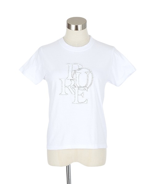 a.p.o.v.(エーピーオービー)の「a.p.o.v. クロップド丈ダメージワッペンY2KプリントTシャツ(レディース)(Tシャツ/カットソー・レディース・ホワイト/ブラック・ONESIZE)」の10枚目の写真