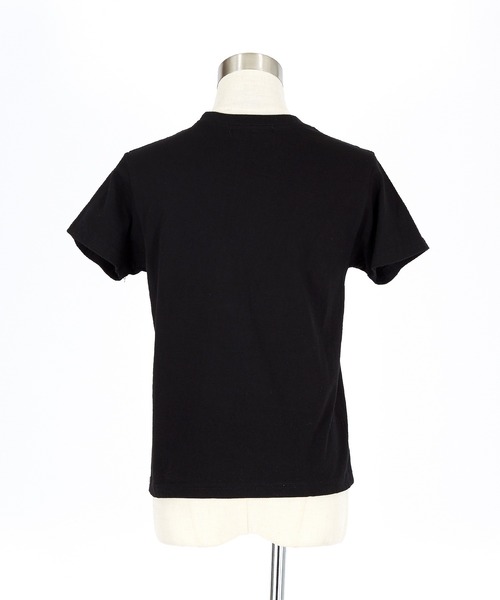 a.p.o.v.(エーピーオービー)の「a.p.o.v. クロップド丈ダメージワッペンY2KプリントTシャツ(レディース)(Tシャツ/カットソー・レディース・ホワイト/ブラック・ONESIZE)」の12枚目の写真