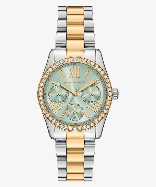 MICHAEL KORS(マイケルコース)の「LEXINGTON パヴェ ツートン ウォッチ(アナログ腕時計・レディース・その他・FREE)」の1枚目の写真