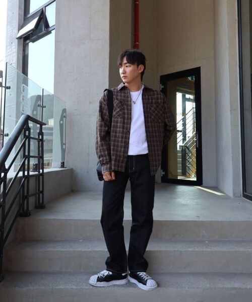 DESIRED(デシレッド)の「切り替えチェックシャツ-FASK5402B08(シャツ/ブラウス・レディース・ブラウン・MEDIUM/LARGE/X-LARGE)」の10枚目の写真