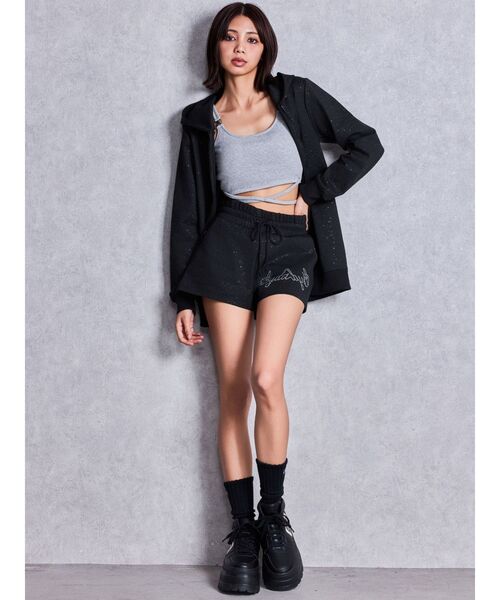 GYDA（ジェイダ）の「Gydadygラメプリントロングパーカー（パーカー・レディース・ブラック/グレー・FREE）」の21枚目の写真
