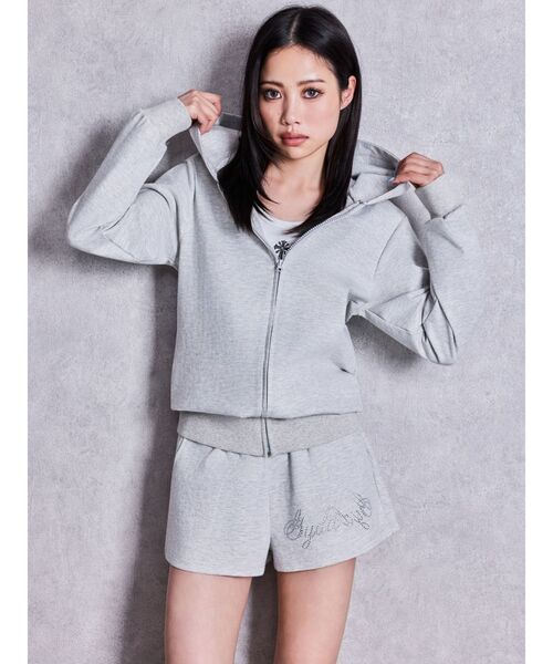 GYDA（ジェイダ）の「Gydadygラメプリントロングパーカー（パーカー・レディース・ブラック/グレー・FREE）」の19枚目の写真