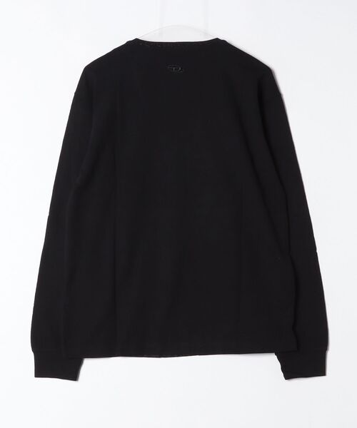 DIESEL(ディーゼル)の「メンズ 長袖Tシャツ T-ANS-LS-V(ニット/セーター・メンズ・ブラック・MEDIUM/SMALL/LARGE)」の2枚目の写真