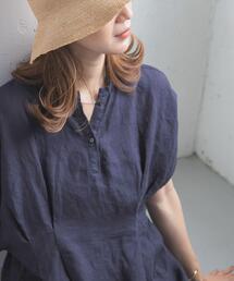 URBAN RESEARCH DOORS | リネンウエストタックスキッパーブラウス(シャツ/ブラウス)