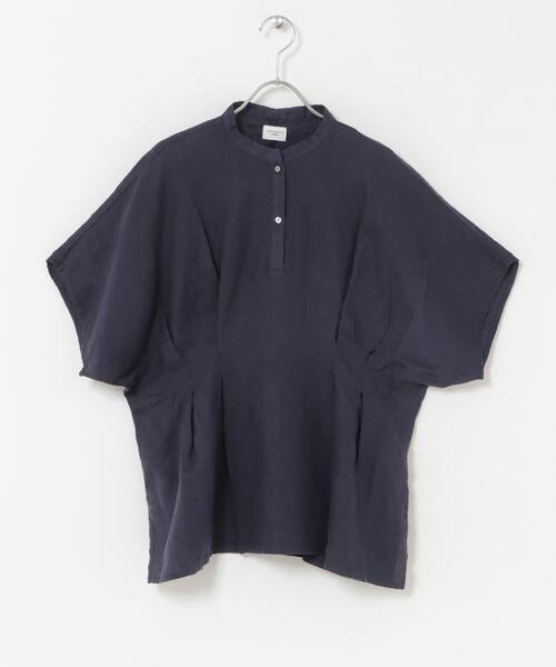 URBAN RESEARCH DOORS（アーバンリサーチドアーズ）の「リネンウエストタックスキッパーブラウス（シャツ/ブラウス・レディース・ボルドー/オフホワイト/ネイビー・FREE）」の14枚目の写真