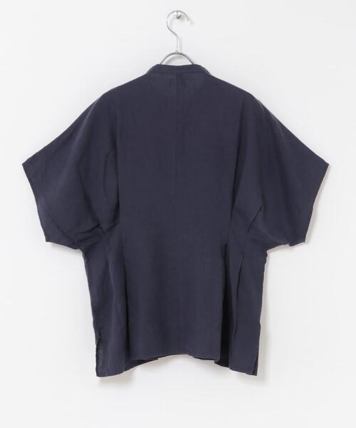 URBAN RESEARCH DOORS（アーバンリサーチドアーズ）の「リネンウエストタックスキッパーブラウス（シャツ/ブラウス・レディース・ボルドー/オフホワイト/ネイビー・FREE）」の6枚目の写真