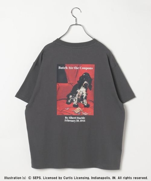 LEPHII カットソー美品 The Saturday Evening Post】アソートプリントT 672188（Tシャツ
