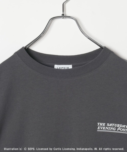LEPSIM(レプシィム)の「【The Saturday Evening Post】アソートプリントT 672188(Tシャツ/カットソー・レディース・オフホワイト/イエロー・FREE)」の4枚目の写真