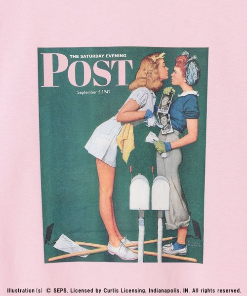 LEPSIM(レプシィム)の「【The Saturday Evening Post】アソートプリントT 672188(Tシャツ/カットソー・レディース・オフホワイト/イエロー・FREE)」の15枚目の写真