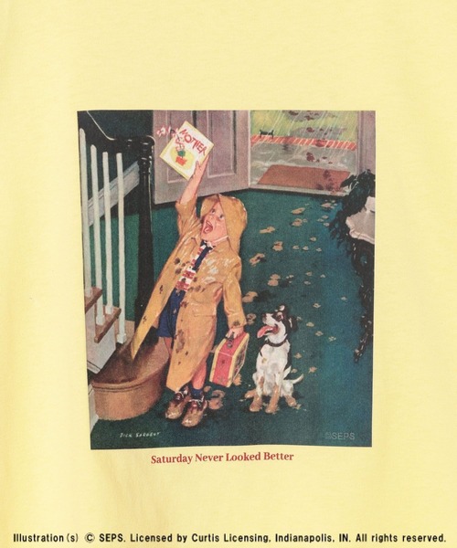 LEPSIM(レプシィム)の「【The Saturday Evening Post】アソートプリントT 672188(Tシャツ/カットソー・レディース・オフホワイト/イエロー・FREE)」の16枚目の写真