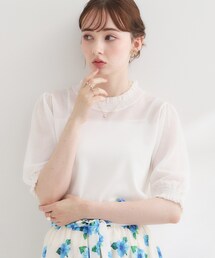 couture brooch | 【洗える】LEVITAシャーリング サマーニット(ニット/セーター)