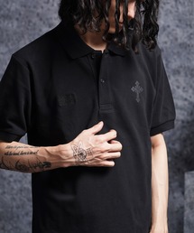 Laufer（ロイファー）の「【Laufer】クロスロゴ クロップド ポロシャツ   Cross Logo Cropped Polo Shirt（ポロシャツ）」