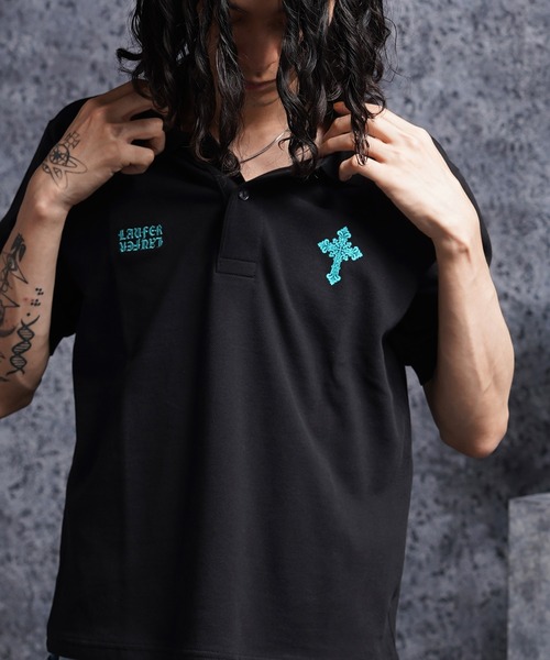 Laufer】クロスロゴ クロップド ポロシャツ / Cross Logo Cropped Polo