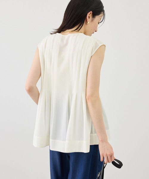 ROPE' PICNIC（ロペピクニック）の「【WEB限定カラー】タックデザインシャツ（シャツ/ブラウス・レディース・ピンク/ブラック/ホワイト/サックスブルー・FREE）」の16枚目の写真
