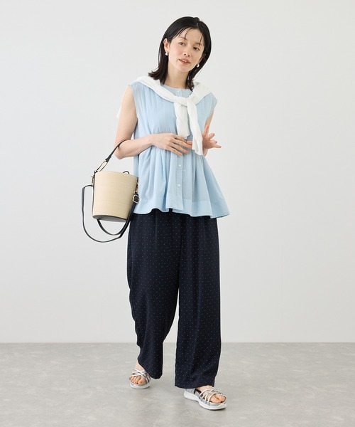 ROPE' PICNIC（ロペピクニック）の「【WEB限定カラー】タックデザインシャツ（シャツ/ブラウス・レディース・ピンク/ブラック/ホワイト/サックスブルー・FREE）」の19枚目の写真