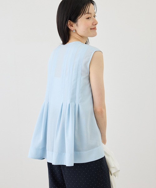 ROPE' PICNIC（ロペピクニック）の「【WEB限定カラー】タックデザインシャツ（シャツ/ブラウス・レディース・ピンク/ブラック/ホワイト/サックスブルー・FREE）」の22枚目の写真
