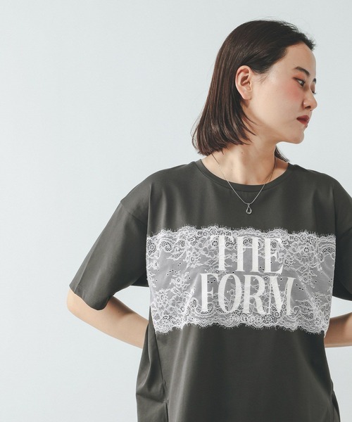 GLOBAL WORK（グローバルワーク）の「リッチクリーンレース半袖Tシャツ/910636（Tシャツ/カットソー・レディース・オフホワイト/スミクロ・LARGE/MEDIUM）」の11枚目の写真