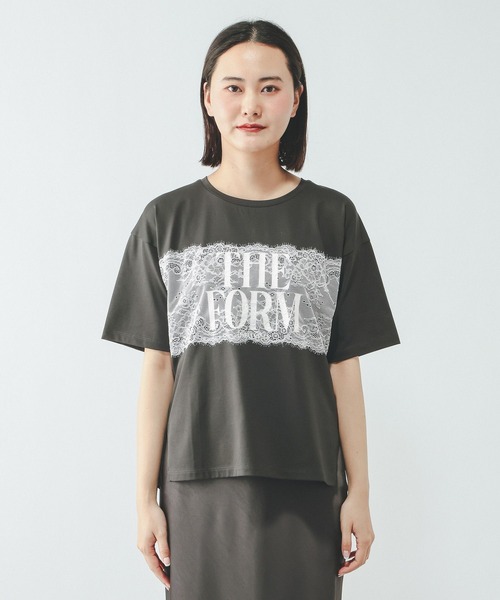 GLOBAL WORK（グローバルワーク）の「リッチクリーンレース半袖Tシャツ/910636（Tシャツ/カットソー・レディース・オフホワイト/スミクロ・LARGE/MEDIUM）」の12枚目の写真