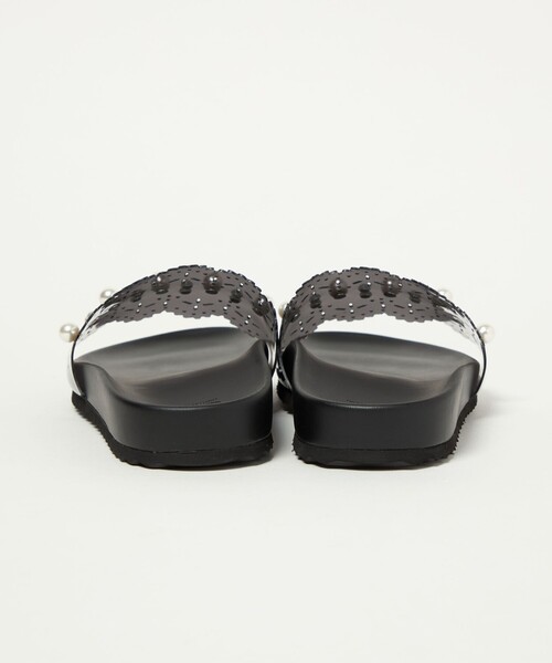 SY UNITED ARROWS(シーユナイテッドアローズ)の「<SY>レースライクスライド サンダル10↑(サンダル・レディース・ホワイト/ライトブルー/ブラック/グレー・22.5cm/23.5cm/24.5cm/25.5cm)」の8枚目の写真