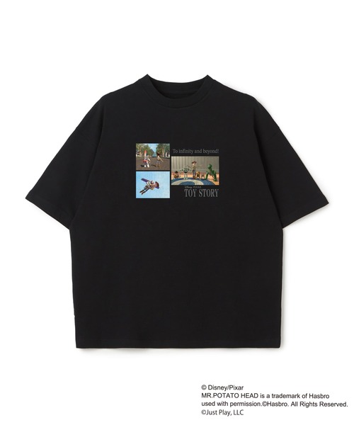 Disney(ディズニー)の「【TOY STORY/トイ・ストーリー】MovieグラフィックTシャツ / Over Harf Sleeve Graphic T-shirt《UNISEX》(Tシャツ/カットソー・レディース・ブラック/ホワイト・XL/L/M)」の2枚目の写真