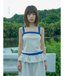 Double Strap Tank Top / Blue