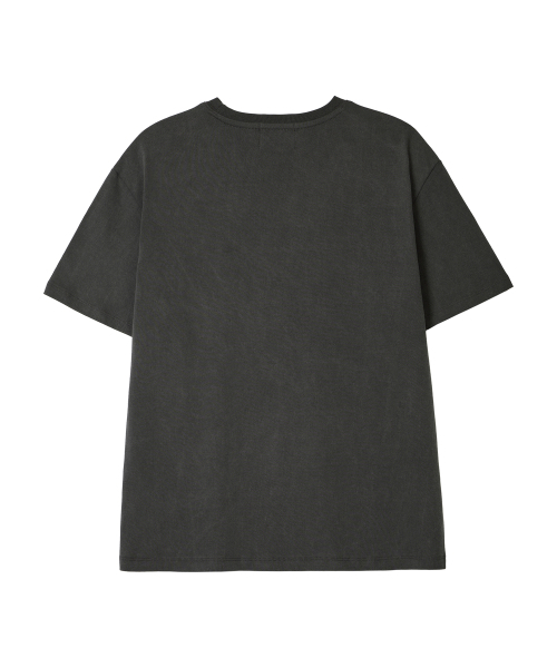 ERER（エルエル）の「Oversized Lettering T-Shirt Charcoal（Tシャツ/カットソー・レディース・ダークグレー・F）」の2枚目の写真