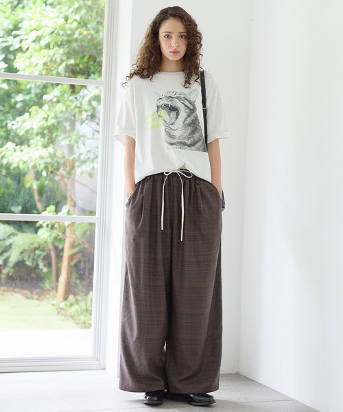 PBLIM(ページボーイリム)の「《UNISEX》ダブルウエストチェックパンツ(その他パンツ・レディース・グレー/ブラウン・FREE)」の17枚目の写真