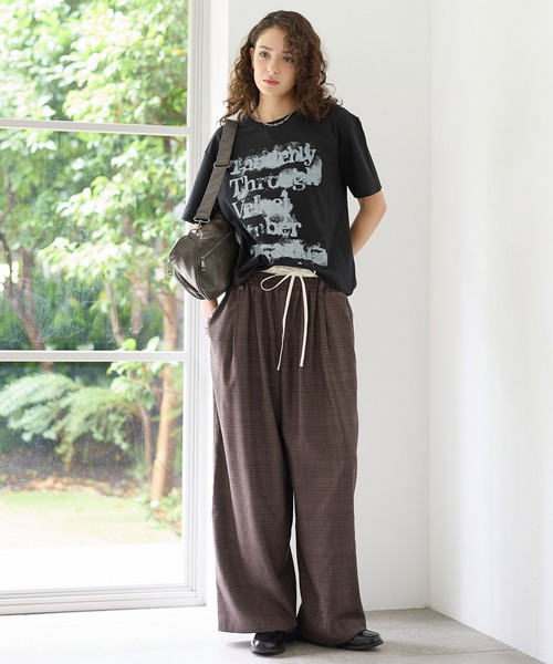 PBLIM(ページボーイリム)の「《UNISEX》ダブルウエストチェックパンツ(その他パンツ・レディース・グレー/ブラウン・FREE)」の20枚目の写真