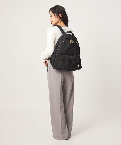 green label relaxing(グリーンレーベルリラクシング)の「<PARTE>ダブルジップ バックパック / リュック 通勤 はっ水(バックパック/リュック・レディース・ブラック/モカ/ネイビー/その他1・FREE)」の6枚目の写真