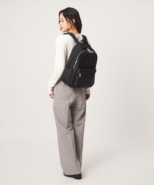 green label relaxing(グリーンレーベルリラクシング)の「<PARTE>ダブルジップ バックパック / リュック 通勤 はっ水(バックパック/リュック・レディース・ブラック/モカ/ネイビー/その他1・FREE)」の7枚目の写真