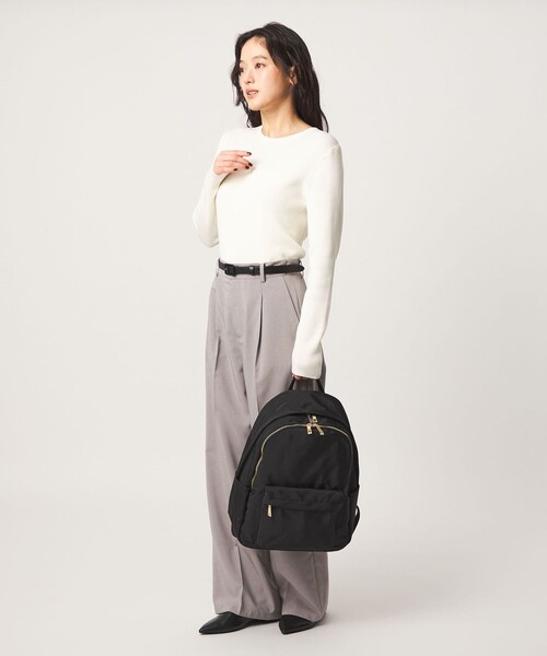 green label relaxing(グリーンレーベルリラクシング)の「<PARTE>ダブルジップ バックパック / リュック 通勤 はっ水(バックパック/リュック・レディース・ブラック/モカ/ネイビー/その他1・FREE)」の8枚目の写真