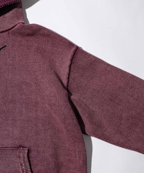 CASPER JOHN（キャスパージョン）の「Bio wash knit parka/バイオウォッシュニットパーカー（パーカー・メンズ・パープル/グレー・MEDIUM/SMALL/X-SMALL/LARGE）」の22枚目の写真