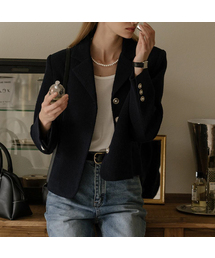 Grace tweed jacket_Navy