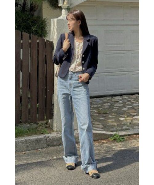 TILL I DIE（ティルアイダイ）の「Grace tweed jacket_Navy（その他アウター・レディース・ネイビー・MEDIUM/SMALL）」の4枚目の写真
