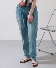 ウエストゴムテーパードデニムパンツ