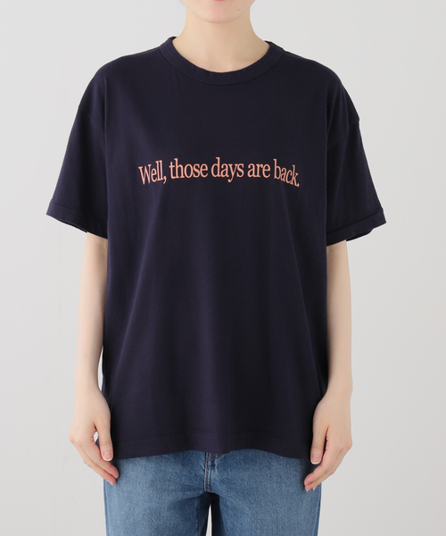 Ophrys（オフリス）の「Ophrys/オフリス Those days are back Tee OP26SS05（Tシャツ/カットソー・レディース・ネイビー/ホワイト・FREE）」の2枚目の写真
