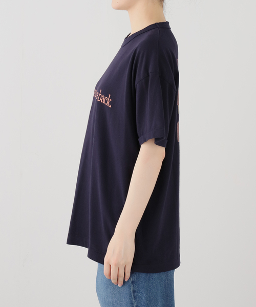 Ophrys（オフリス）の「Ophrys/オフリス Those days are back Tee OP26SS05（Tシャツ/カットソー・レディース・ネイビー/ホワイト・FREE）」の3枚目の写真