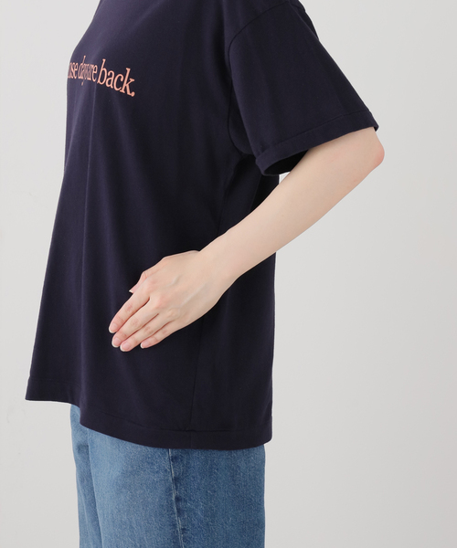 Ophrys（オフリス）の「Ophrys/オフリス Those days are back Tee OP26SS05（Tシャツ/カットソー・レディース・ネイビー/ホワイト・FREE）」の6枚目の写真