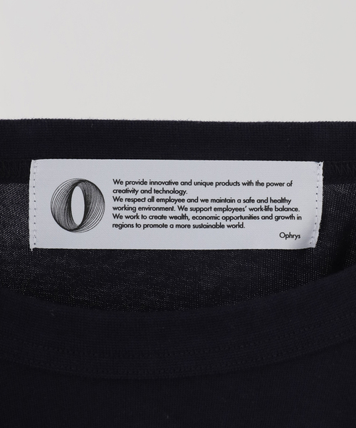 Ophrys（オフリス）の「Ophrys/オフリス Those days are back Tee OP26SS05（Tシャツ/カットソー・レディース・ネイビー/ホワイト・FREE）」の7枚目の写真