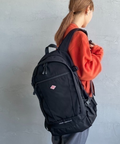 JEANS FACTORY （ジーンズファクトリー）の「[DANTON/ダントン] MONT FARON 27 ナイロンバックパック（バックパック/リュック・レディース・ブラック・ONE SIZE）」の2枚目の写真