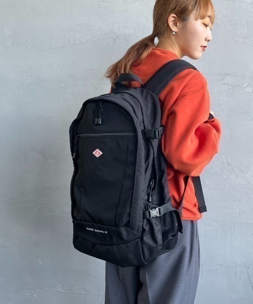 JEANS FACTORY （ジーンズファクトリー）の「[DANTON/ダントン] MONT FARON 27 ナイロンバックパック（バックパック/リュック・レディース・ブラック・ONE SIZE）」の3枚目の写真