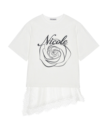 NICOLE ROSE LACE LAYERED TOP_WHITE