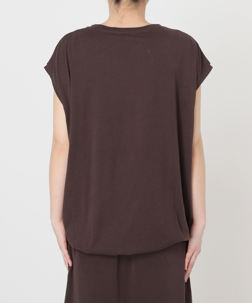SLOBE IENA(スローブイエナ)の「《2枚セット/追加》ニュアンスカットソー×ナロースカートセットアップ(Tシャツ/カットソー・レディース・ブラック/ブラウン・38/36)」の15枚目の写真