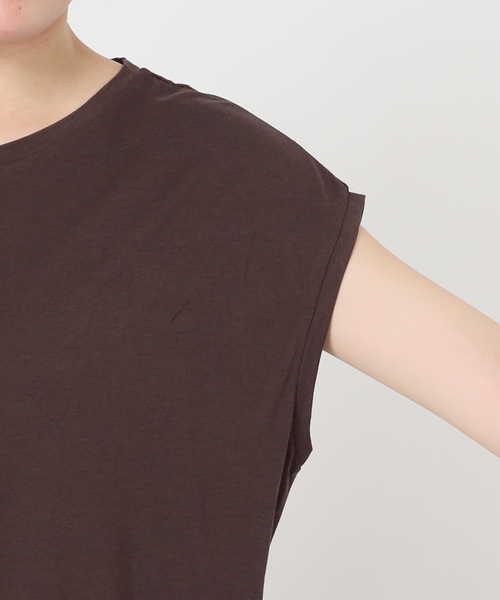 SLOBE IENA(スローブイエナ)の「《2枚セット/追加》ニュアンスカットソー×ナロースカートセットアップ(Tシャツ/カットソー・レディース・ブラック/ブラウン・38/36)」の16枚目の写真