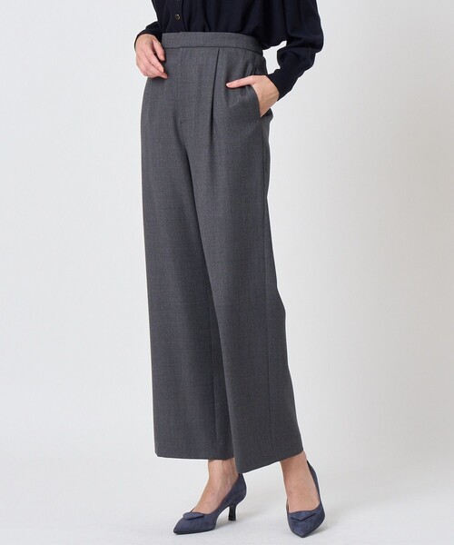 ANAYI(アナイ)の「ウールオックスストレートパンツ〈セットアップ対応商品〉(その他パンツ・レディース・チャコールグレー/ネイビー/ブラウン・34/38/36)」の21枚目の写真