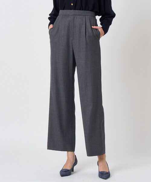 ANAYI(アナイ)の「ウールオックスストレートパンツ〈セットアップ対応商品〉(その他パンツ・レディース・チャコールグレー/ネイビー/ブラウン・34/38/36)」の22枚目の写真